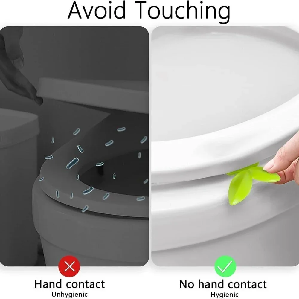 6 Pcs Toilet Seat Lid Lifter, Cute Sprout Shape - BRAND NEW